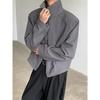 Ajuste Otoño Americano Ejecutivo Marca de Moda Plumpton Guapo Solapa Chaqueta Corta de Hombre cl Traje ean Chaqueta Hombrera Gente Joven