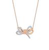 Collar Ojo del Diablo Shijia Borla Dinámica Swarovski Corazón Danzante Cisne Cadena para Clavícula Transfronterizo