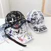 Gorra de Béisbol de Verano con Graffiti para Hombre, Gorra Hip-Hop Estampada Estilo Urbano Juvenil, Gorra Versátil Casual para Sombrear el Sol para Mujer