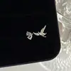 Anillo Abierto Geométrico Exquisito de Circonita Super Hada Elegante Europeo y Americano para Mujer Nicho de Alta Gama Apilable Colorido Tesoro Versátil