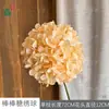 Novos Pirulitos de Simulação Hortênsias Flores de Haste Única para Casamento Flores de Hortênsia Materiais de Flores para Casamento Decoração de Casa Atacado