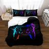 Amazon Transfronterizo Funda Nórdica con Estampado de Patrón de Mando de Juego Funda de Almohada Exportación Juego de Tres Piezas con Impresión Digital 3D