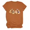 Camiseta de manga corta con cuello redondo, linda y divertida, de cuatro fantasmas, murciélagos, estrellas, libro, para mujer, de eBay Europa, Amazon