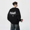 Sudadera Redonda Pesada Americana para Hombre Otoño e Invierno 2025 Nueva Marca de Moda Holgada y Versátil Casual Manga Larga Camiseta Base Superior