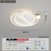 Voz offline espectro completo grande ventilador sem chama lâmpada de teto moderno simples sala de estar quarto pacote lâmpadas