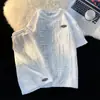 Pantalones de Moda de Media Longitud para Hombre Waffleship Manga Cinco Cuartos Modernos Combinan con Todo Populares Traje Casual Sencillo Verano Elegante Ins