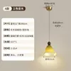 Lámpara colgante de barra de bar de diseño, iluminación larga tipo isla estilo japonés para comedor, tienda de té de leche, cafetería, mostrador plateado, pantalla de tela, accesorio de hierro