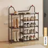 Zapatero para entrada de casa, zapatero simple de múltiples capas, estante de almacenamiento de zapatos para apartamentos de alquiler, estante para entrada de dormitorio