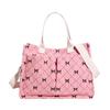 Bolso Pequeño Cuadrado Estilo Perezoso al por Mayor para Mujer Otoño 2025 Nuevo Bolso de Hombro Acolchado con Lazo Bolso Cruzado Versátil