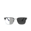 Gafas Fotocromáticas de Media Montura Modernas que se Pueden Adaptar con Lentes Graduados, Adecuadas para el Uso Diario, Gafas Lisas Versátiles, Monturas de Gafas para Hombres con Conocimientos Tecnológicos