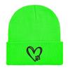 Gorro tejido con bordado de huella de pata de amor de Amazon transfronterizo, gorro de lana triste para montar al aire libre, gorro tipo jersey con garra de gato