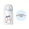 Taza Aislada Ji Yi Kawa para Niñas, Alta Estética, Compacta y Portátil, Taza de Doble Uso, Taza Especial con Popote para Estudiantes que Van a la Escuela