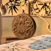Acessórios de pingente tradicionais feitos à mão da popular marca HeXiang, ornamento para pendurar no carro, amuleto triangular da paz