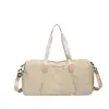 Bolsa de mano grande estilo coreano con compartimentos separados para artículos húmedos y secos, con un nuevo diseño color-block, estilo minimalista y hecha de nailon, adecuada para viajes y desplazamientos