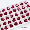 Dongzhou Diamante para Unhas 10*8.8mm Coração Geométrico Fundo Pontiagudo Diamante DIY Brincos Joias Diamante Brilhante Decoração de Unhas Diamante