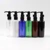 Botella atomizadora redonda transparente de 100 ml para aceites esenciales, rocío puro, tapa de aluminio, botella con dispensador para loción, champú, gel antibacterial