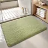 Alfombra Tufted de Imitación para Baño y WC, Alfombra Doméstica Antideslizante con Respaldo de Goma, Felpudo Personalizable para Entrada de Habitación
