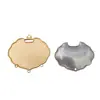 Joyas Yingyi DIY Base de Solapa Prensada de Brocado Song Base de Colgante de Candado de Paz con Cubierta Accesorios para Colgantes Estilo Chino Material