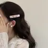 Nuevo Clip para el Cabello de Flor de Pedrería Dulce Retro Coreano Japonés Clip para Flequillo Clip Lateral para Cabello Suelto Pasador Recto Clip Lateral para Cabello Suelto