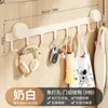 Cabide de Porta, Gancho de Armazenamento sem Furo para Roupas e Chapéus, Armazenamento para Cozinha e Banheiro, Gancho de Chaves, Gancho de Porta de Entrada