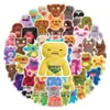 50 Pegatinas Lindas de Monstruos, Pegatinas de Muñecas Graffiti de Moda para Diarios, Fundas de Teléfono y Cuadernos