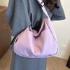 Bolso de Lona Nuevo 2026 para Mujer, Gran Capacidad, Verano Lindo Moda Correa Ancha Bolso Cruzado, Bolso Cubo Simple de Moda