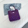 Bolsas Florais Coreanas Femininas 2026 Primavera Nova Chegada Estampada Tendência Moda Bolsa Tote para Ir ao Trabalho Grande Capacidade Bolsa de Tecido