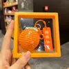 Colgante de peluche tejido a crochet cosas buenas suceden lana tejida a mano Caqui bueno Caqui suceden llavero para bolso accesorios pequeños