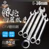 Chave catraca rápida de 72 dentes, chave de anel aberto de dupla finalidade de 6 a 36 mm, chave catraca de aço cromo vanádio, ferramenta de reparo automotivo