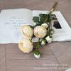 Nuevo estilo de flores artificiales para decoración del hogar, bodas, flores artificiales europeas, comercio exterior, venta al por mayor, capullos de flores calientes transfronterizos