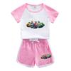 Space Wolf Kill Roupas Infantis Terno Feminino Meninos Verão Novas Roupas de Bebê Shorts de Manga Curta para Crianças Conjunto de Duas Peças