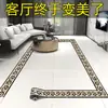 Pegatinas de Línea de Guía de Onda para Azulejos de Piso, Decoración de Rodapié Resistente al Desgaste para Sala de Estar, Pegatinas de Piso, Pegatinas de Pared Autoadhesivas para Piso de Azulejo, Pegatinas de Línea de Cintura