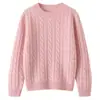 Nova coleção outono e inverno: suéter de tricô de cashmere infantil, com um design retrô em trança tridimensional, adequado tanto para meninos quanto para meninas como camada interna