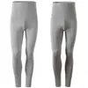 Leggings de Algodón para Hombre de Cintura Alta, Delgados, Tallas Grandes, Hilo 150kg, Pantalón Interior de Una Pieza para Cintura Ajustada de Primavera y Otoño