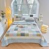 Zhongqi Colcha Coreana Patchwork Algodón Puro para Todas las Estaciones Edredón Acolchado Sábanas de Cama Engrosadas Venta al por Mayor Juego de Tres Piezas Individual y Doble