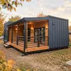 Venta directa de fábrica de casas contenedor, casas modulares de estructura de acero para exteriores, unidades residenciales pequeñas, villas vacacionales y casas recreativas
