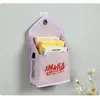 Bolsa colgante de dibujos animados estilo coreano artefacto de almacenamiento para pared de dormitorio bolsillo colgante de puerta bolsa de almacenamiento multifuncional bolsa pequeña de tela multicapa
