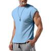 Camiseta sin mangas de verano para hombre de Amazon, nueva camiseta juvenil de ocio, holgada, de color liso, con chaleco fino para hombre
