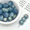Cuentas de Resina con Forma de Manzana Chapadas en Oro, Hilo con Agujeros para Ensartar, Cuentas Sueltas para Pulseras, Collares, Cadenas de Teléfono y Accesorios de Joyería Hechos a Mano