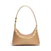 Bolsa Portátil para Lonchera de Verano 2026, Bolso Sencillo Tejido para Mujer, Bolso de Hombro Retro para Debajo del Brazo, Bolso Cruzado de Gran Capacidad para el Trayecto Diario