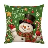Fronha de Natal Personalizada Cabeceira de Cama Encosto Fronha Estampada Decoração de Casa de Férias Transfronteiriça Almofada de Sofá