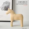Adornos de Caballo de Madera Creativos Nórdicos Minimalistas Modernos para el Hogar Sala de Estar Mueble de TV Aparador de Vino Habitación Infantil Decoraciones Explosión Transfronteriza