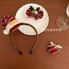 Diadema de sombrero de Navidad horquilla tocado femenino 2023 nuevo cos accesorios de vestir horquilla