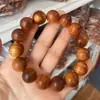Pulseira Taihang Chen Hua Ya Bai 2.0 óleo vermelho círculo único horizontal contas transparentes alto teor de óleo 108 contas antigas atacado