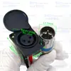 Cargador de Coche de Batería de Litio Eléctrico Línea de Conexión de Salida Enchufe Tres Agujeros XLR Cabeza Redonda DC Conector de Puerto de Carga de Video