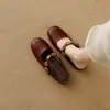 Altura Interior ~ Zapatos de Salón para Mujer Verano Nuevo Piel Suave Boca Baja Vestir Suave Mary Jane No Cansan los Pies Zapatos de Mujer Suela Blanda Bandera