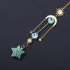 Cristal Natural Transfronteiriço Catcher de Sol Pingente de Estrela de Cinco Pontas Iluminação Pingente de Parede Sino de Vento de Cristal Pingente Decorativo