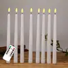 Llama 3D plástico control remoto de 10 teclas LED vela electrónica varilla de bala de cera varilla de bala de cera simulación de puntos negros decoración de Navidad