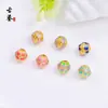Estilo Chino Tradicional Esmalte Cloisonné Gota de Aceite Cuentas Redondas de 8 mm Cuentas Espaciadoras Accesorios para Pulseras Hechas a Mano DIY Materiales