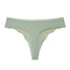 Sierjian Girl Sexy Tanga Invisible de Seda de Hielo sin Marcas de Alta Elasticidad de Secado Rápido de Cintura Baja Color Sólido Clásico para Mujer